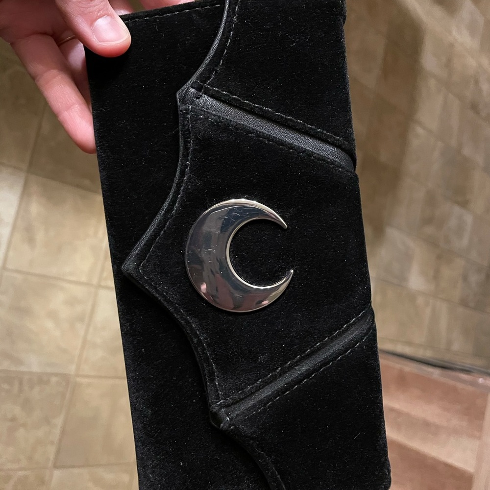Killstar velvet crescent moon wallet